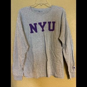 NYU Long sleeve champion shirt